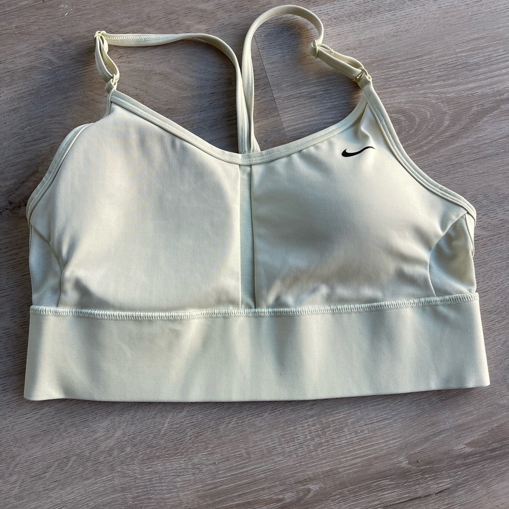 Nike Women's Light Yellow Sports Bra